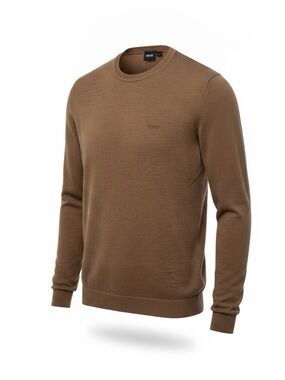 Hugo Boss Men's Brown Crewneck Jumper
